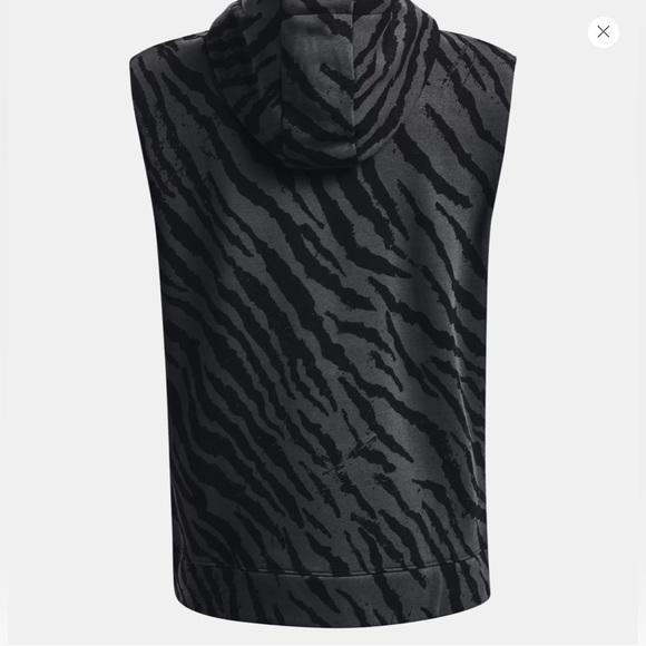 Under Armour x Project Rock Rival Fleece Sleeveless Printed Full-Zip Mens sz XL - Picture 4 of 4